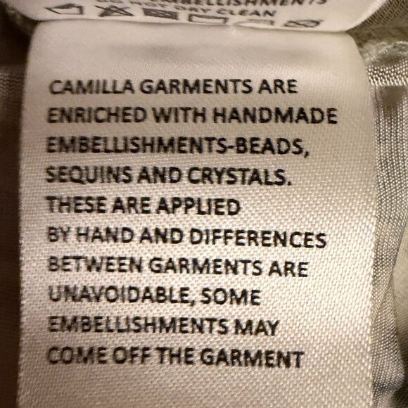 Camilla Leopard Print One-Shoulder Jersey Dress Embellished Snow Whispers Large - Picture 11 of 16